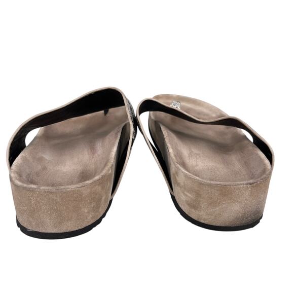 Vince Padma Thong Sandals Snake Embossed 7 Flip Flops - Picture 7 of 8